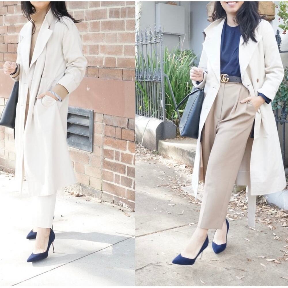 Everlane The Drape Trench Coat In Sandstone Size XS New - Picture 2 of 13